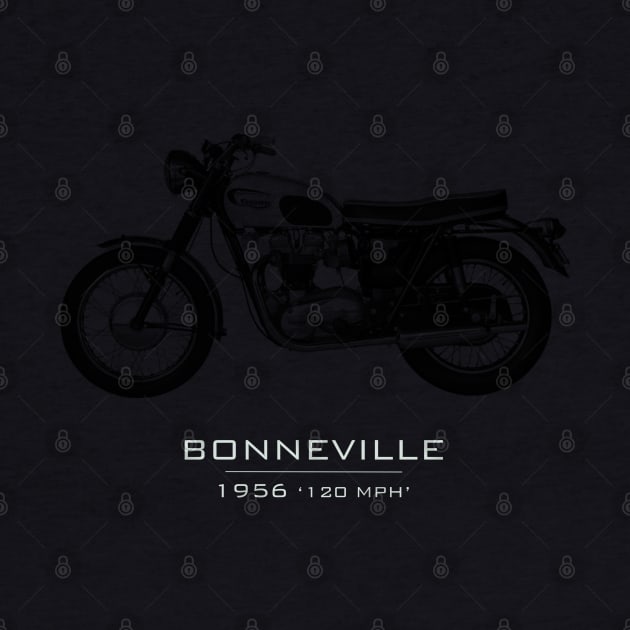 Bonneville T120 1956 - Classic motorcycles by Pannolinno